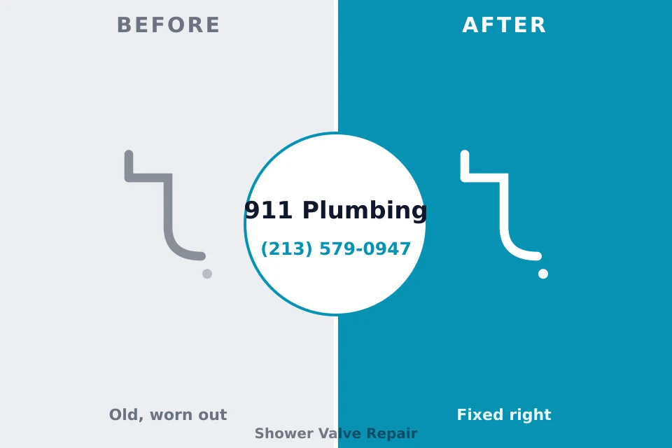 Before and after: plumbing company East Farmingdale, NY